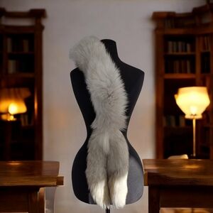 White Fox Boa Scarf